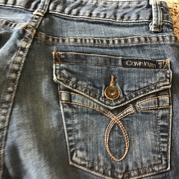 Women's Calvin Klein Jeans Size 8 Flap Back Pockets - Picture 6 of 10